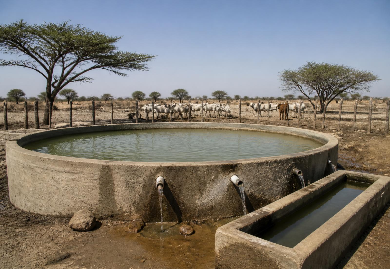 Amref Health Africa / WaterFund — 30,000m³ water pan, Turkana