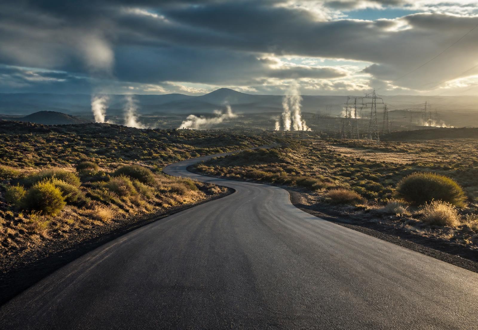 Bitumen-standard access road linking Olkaria Geothermal Field to the Naivasha SGR terminal