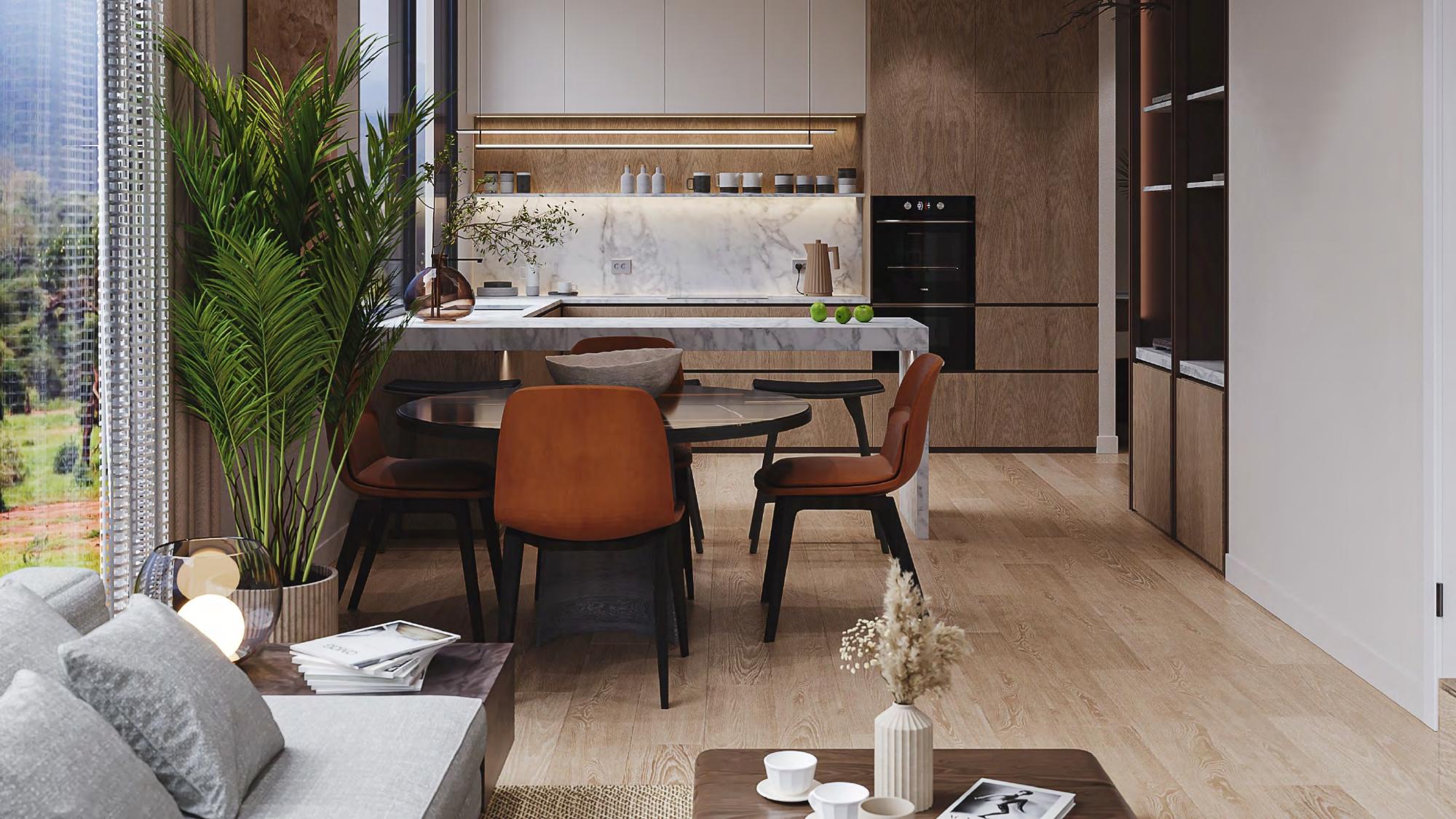 Kitchen and dining