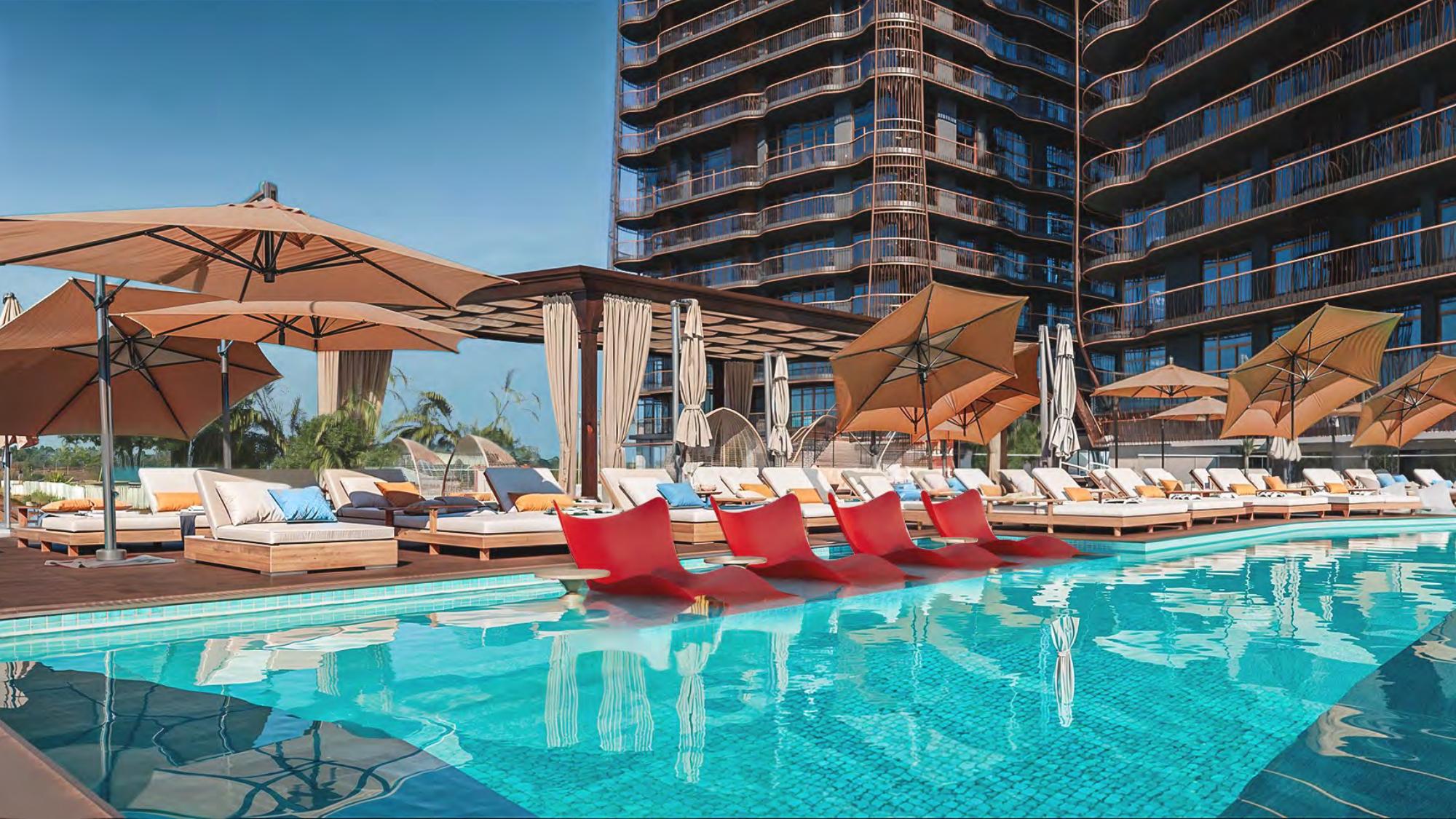 Swimming pool deck