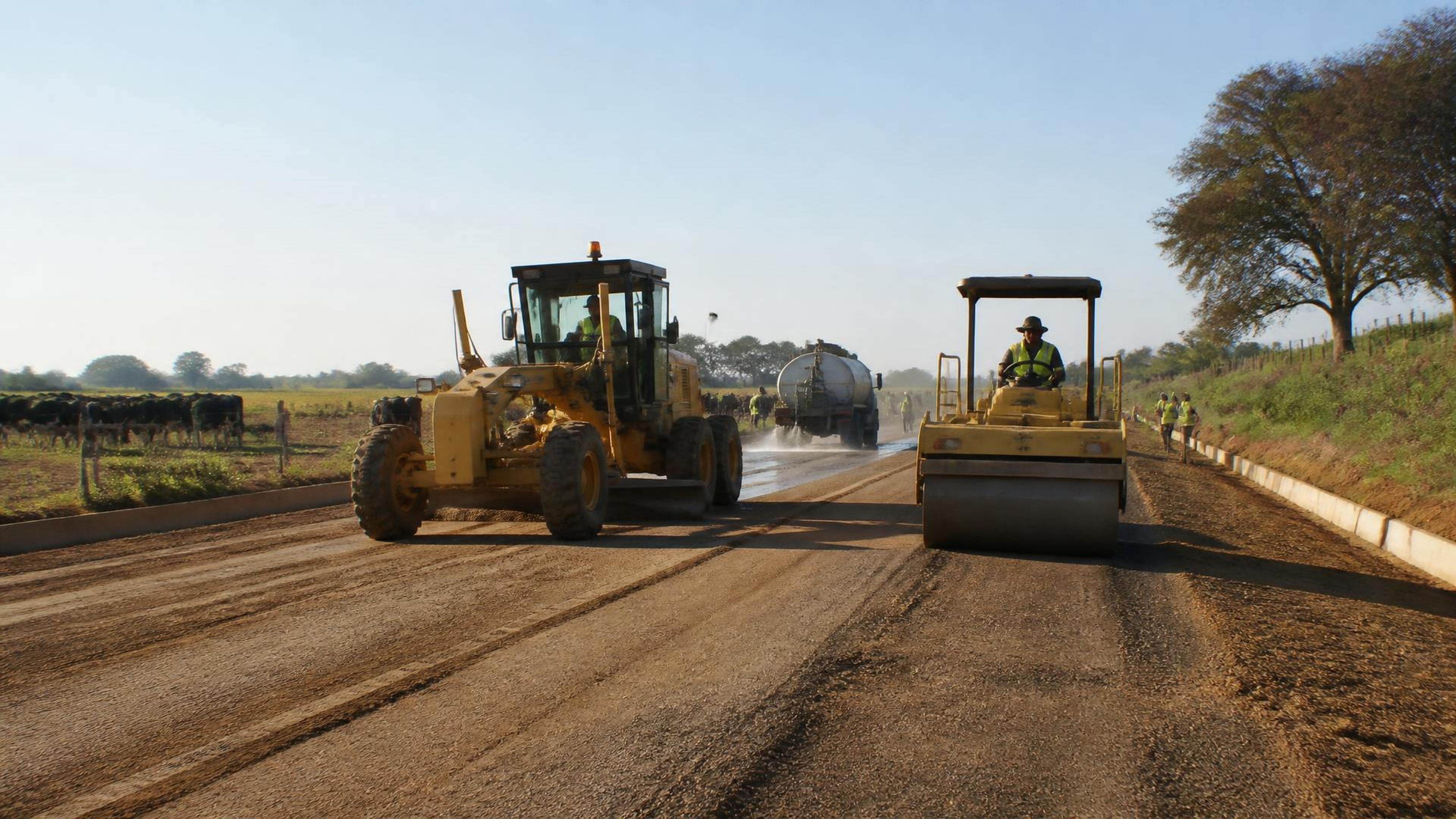 Project-aligned construction imagery for Brookside Road / Northlands